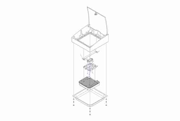 Oberon H-Plane Right-Angle Surface Mounts 1007