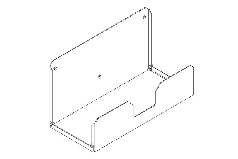 Wall-Mount CPU Shelf