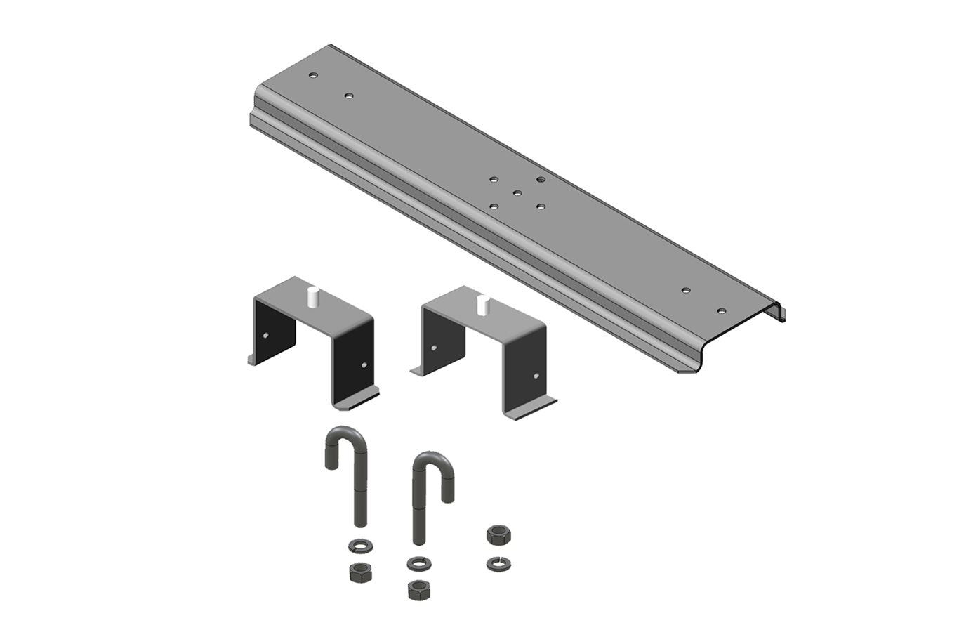 3" (80 mm) Channel Rack-To-Runway Mounting Plate With Bracket - 13730-524 - Image 0 - Large