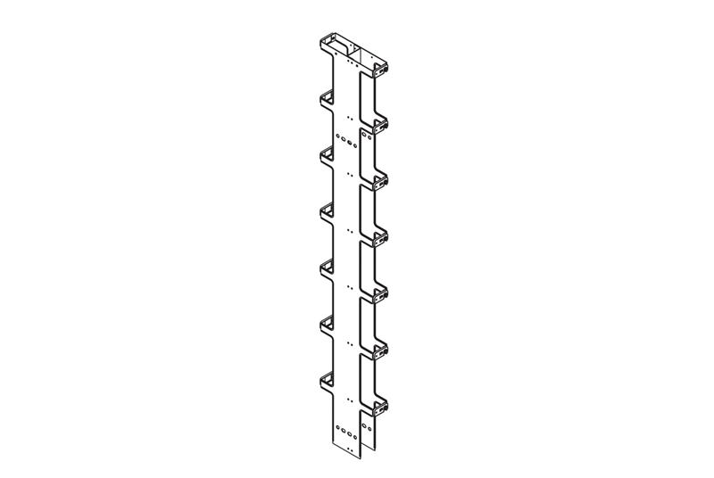 Double-Sided Narrow Vertical Cabling Section