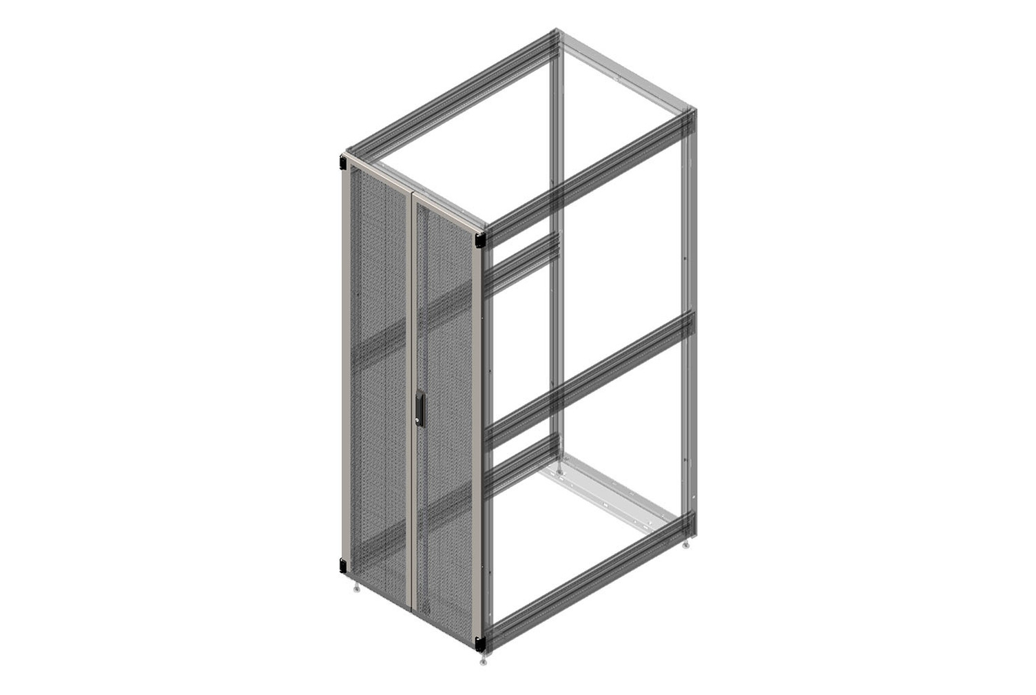 Double Perforated Metal Rear Door for ZetaFrame® Cabinet