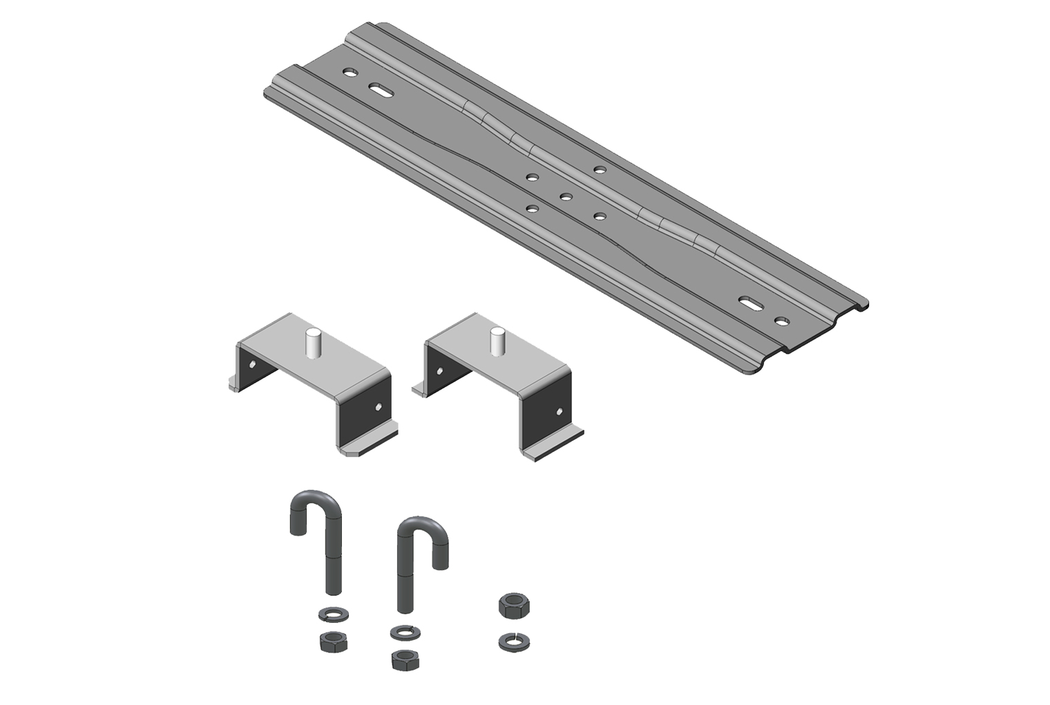 3" (80 mm) Channel Rack-To-Runway Mounting Plate With Bracket - 12730-E18 - Image 0 - Large