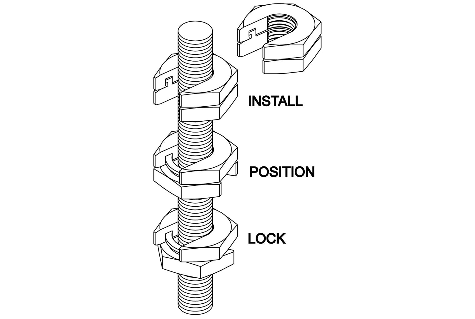 Slip-On Lock Nut